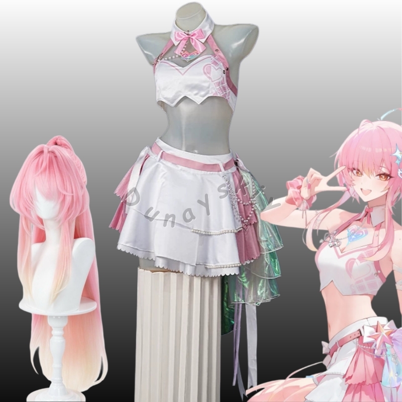 Anime Cosplay Pink - Wuthering Waves Aemeath コスプレ衣装 韓国 2周年記念アイドル衣装