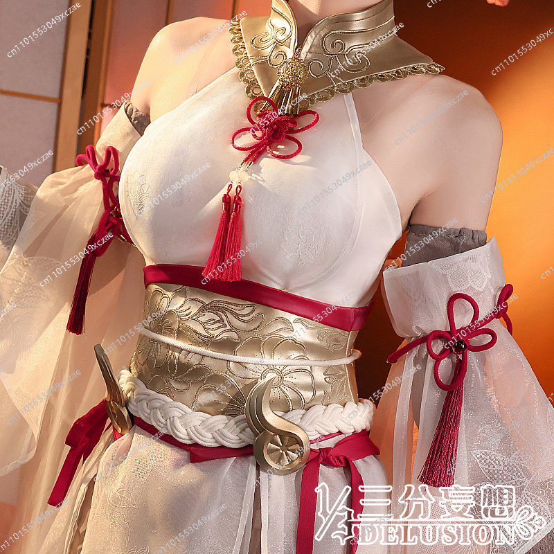 Anime Cosplay Costumes - ナラカ：ブレードポイント コスプレ ウォルナットホワイトシルク オタク 羅夢 コスプレ