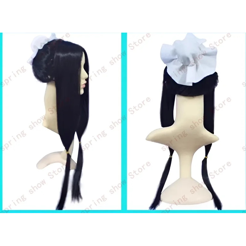 Cosplay Anime Black Hair - DY20JP アニメ水の国ユキ一族ハクコスプレ衣装髪帽子黒ロングダブル Pnytail コミックウィッグ 25