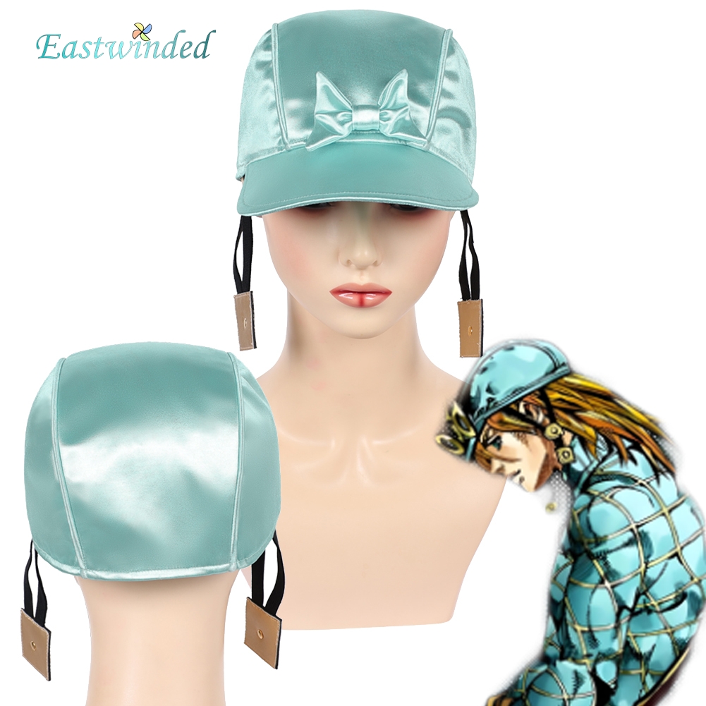 Jojo Bizarre Hat - ディエゴ・ブランド帽子ジョジョコスプレ奇妙な冒険グリーンフラットキャップコスチュームアクセサリースティールボールランハロウィンカーニバルスーツ小道具