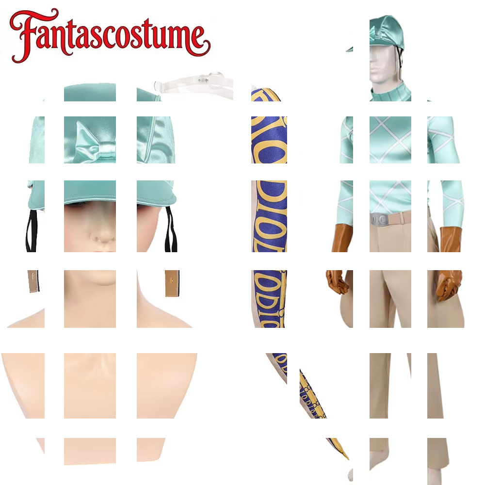 Jojo Bizarre Hat - ジョジョアニメ奇妙な冒険コスプレディエゴブランド尾帽子衣装成人男性男性ハロウィンカーニバルパーティードレスアップスーツ