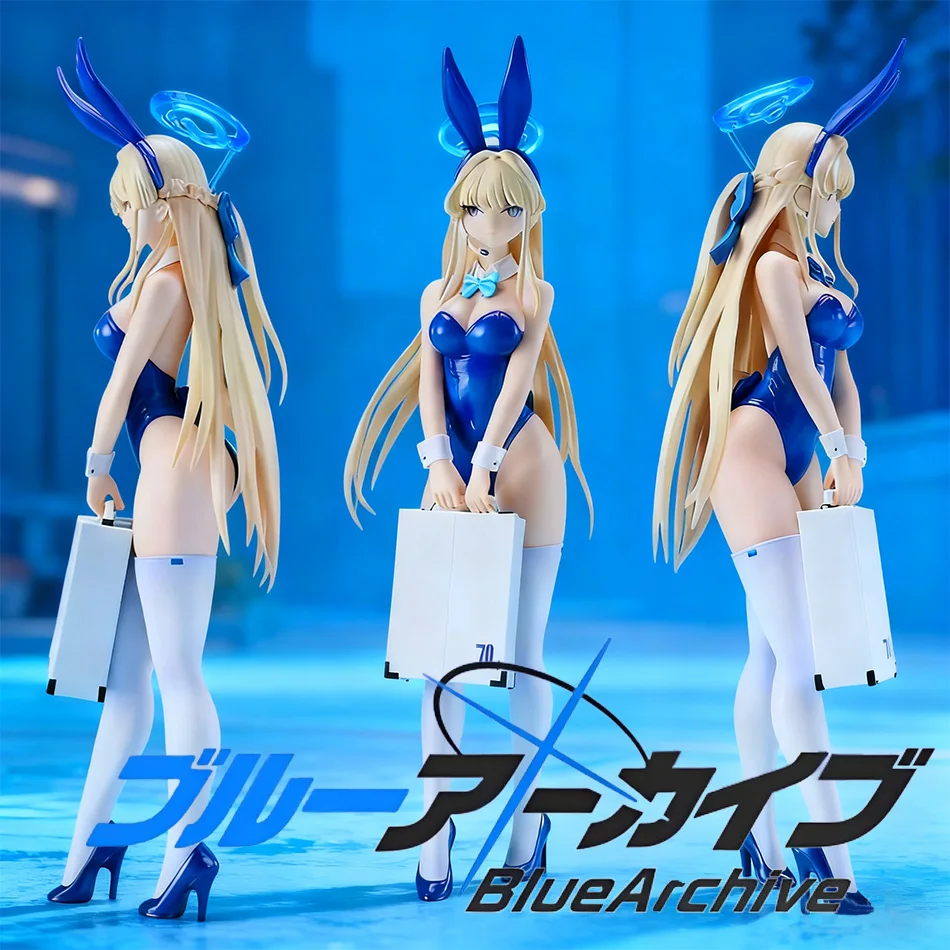 Anime Cosplay Idea - 23CM ブルーアーカイブ バニー アニメアクションフィギュア - 男の子向けコレクタブルモデルスタチュー