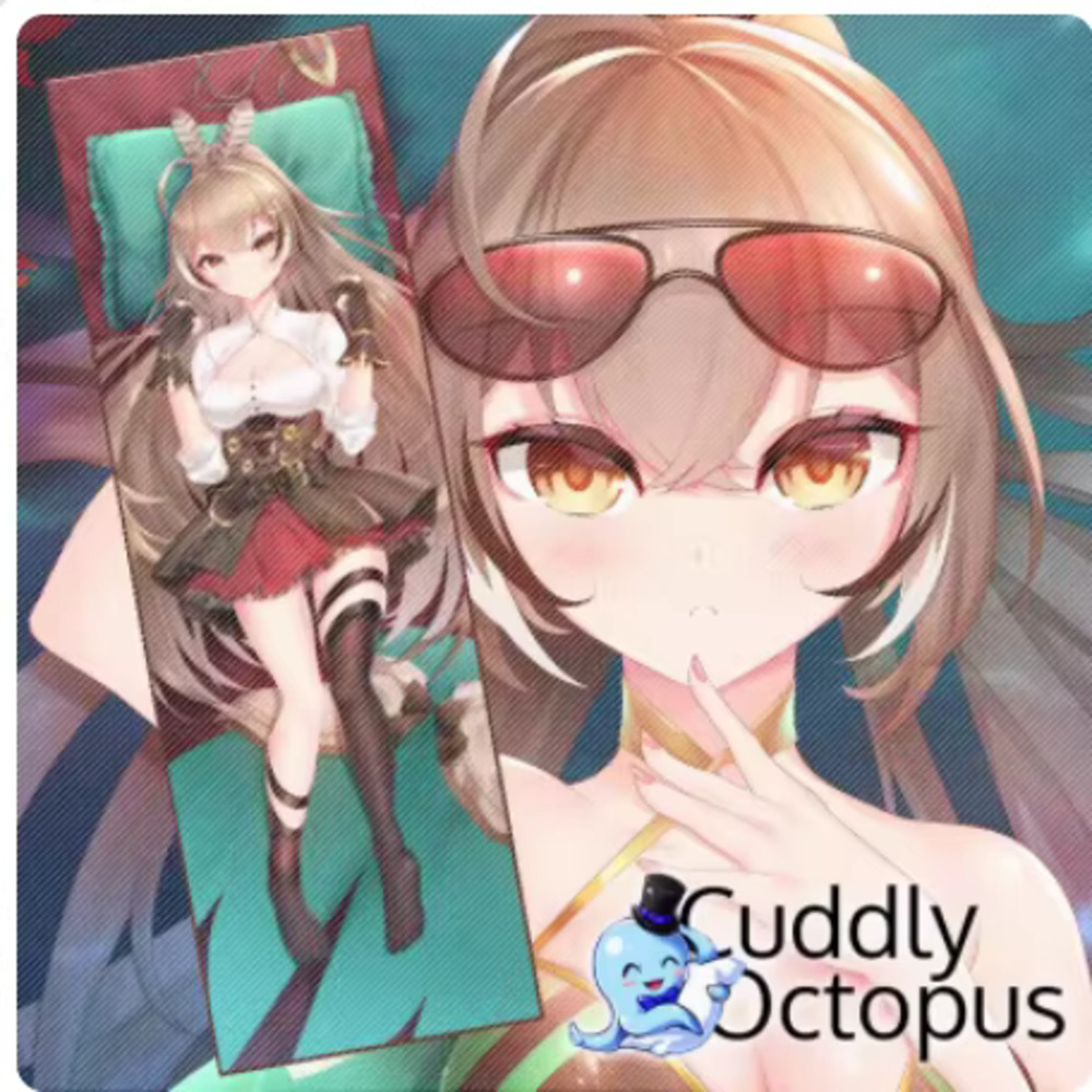 Anime Cosplay Youtuber - バーチャルユーチューバー ななしだめい; セクシーな2WAYヒンボディ抱き枕カバー 日本のオタクコスプレ枕 アニメ寝具