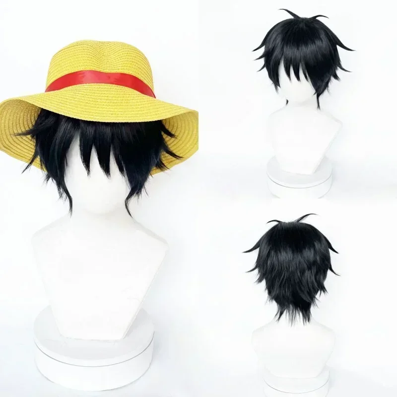 Anime Cosplay Yor - 高品質アニメモンキー・d・ルフィコスプレウィッグショート黒耐熱人工毛パーティーハロウィンウィッグパーティー