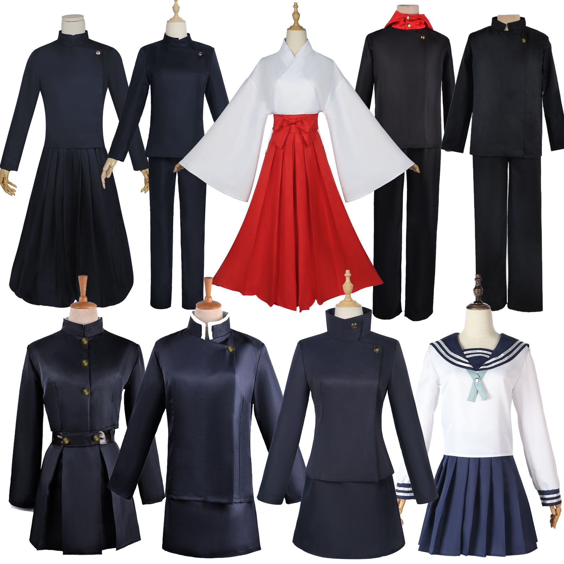 Anime Cosplay Gojo - 呪術廻戦のコスプレ衣装。虎杖悠仁、五条悟、虎杖野薔薇のコスプレ衣装。