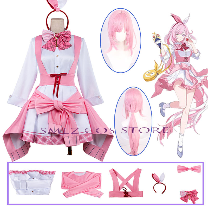 Anime Cosplay Pink - Honkai Impact 3 エリシア コスプレ衣装 ドン・コリレーション