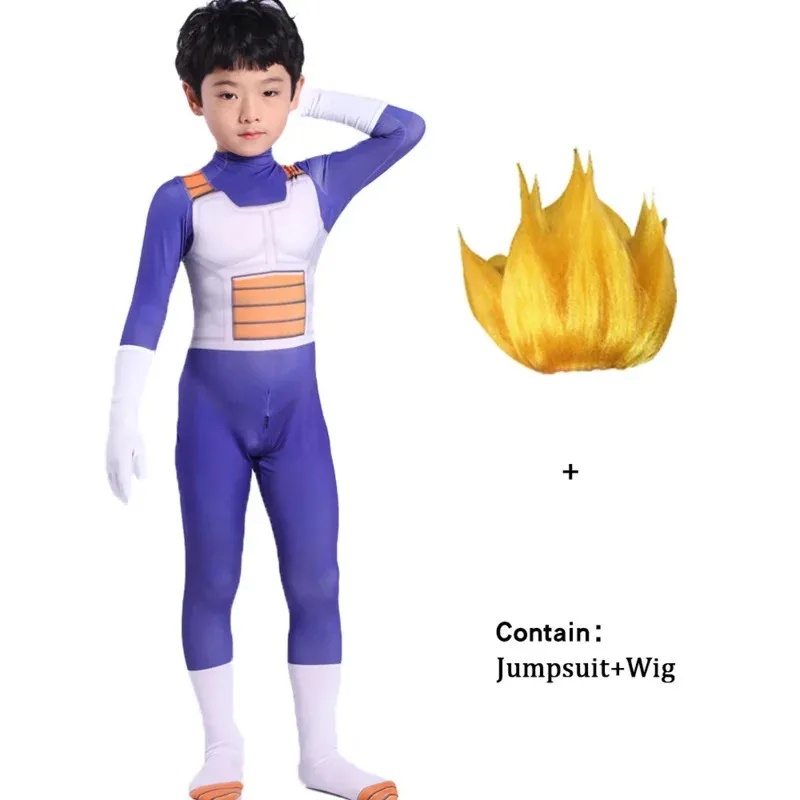 大人用孫悟空コスチューム ベジータコスプレスーツ アニメスー - Cosplay Anime Black Hair のレビューと価格