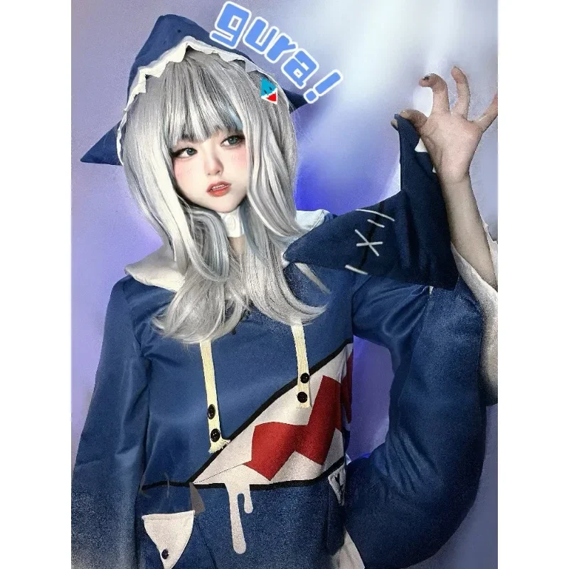 Hololive Gawr Gura コスプレ衣装 ENG  - Anime Cosplay Youtuber のレビューと価格