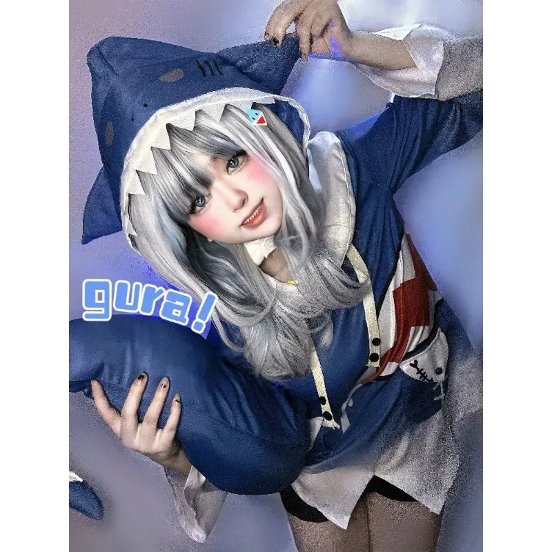 Hololive Gawr Gura コスプレ衣装 ENG  - Anime Cosplay Youtuber のレビューと価格