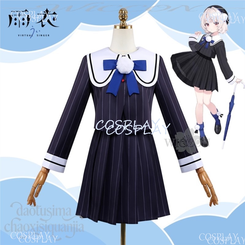 JK制服ドレス かわいい帽子 ウィッグ ハロウィン クリスマ - Anime Cosplay Youtuber のレビューと価格