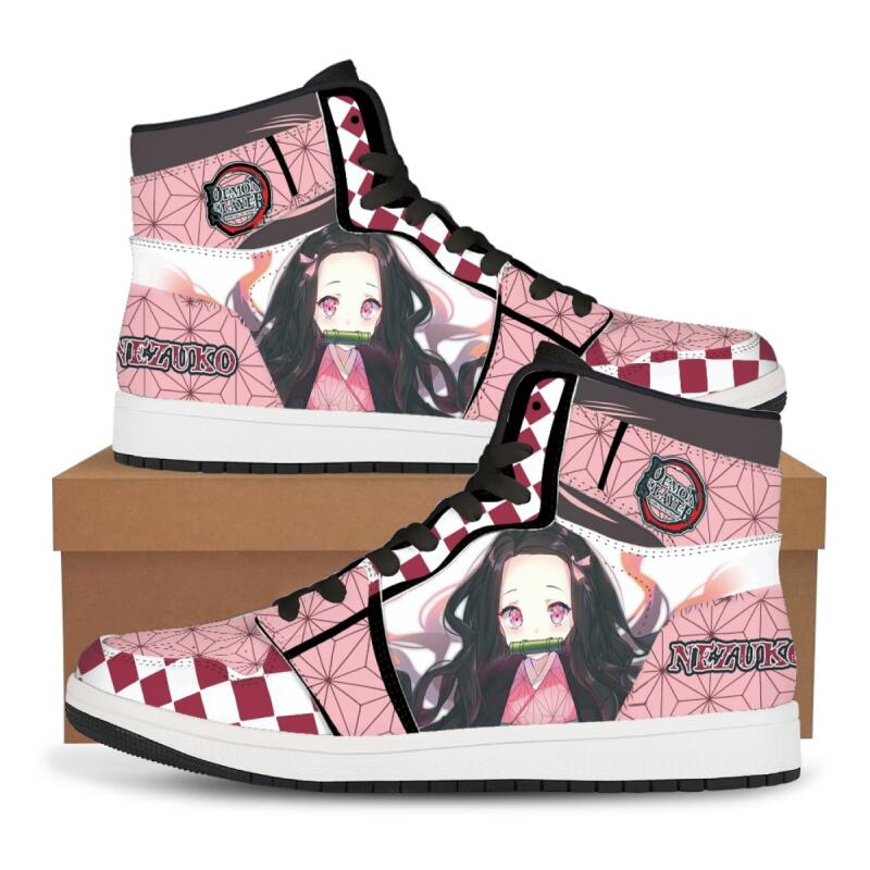 カスタムシューズ 鬼滅の刃 アニメ ハイカットスニーカー バ - Anime Cosplay Tanjiro のレビューと価格