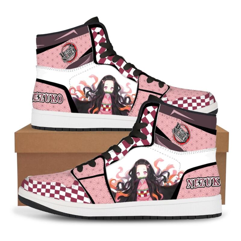 カスタムシューズ 鬼滅の刃 アニメ ハイカットスニーカー バ - Anime Cosplay Tanjiro のレビューと価格