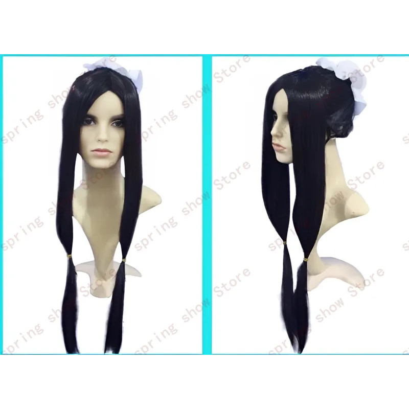 DY20JP アニメ水の国ユキ一族ハクコスプレ衣装髪帽子黒ロ - Cosplay Anime Black Hair のレビューと価格