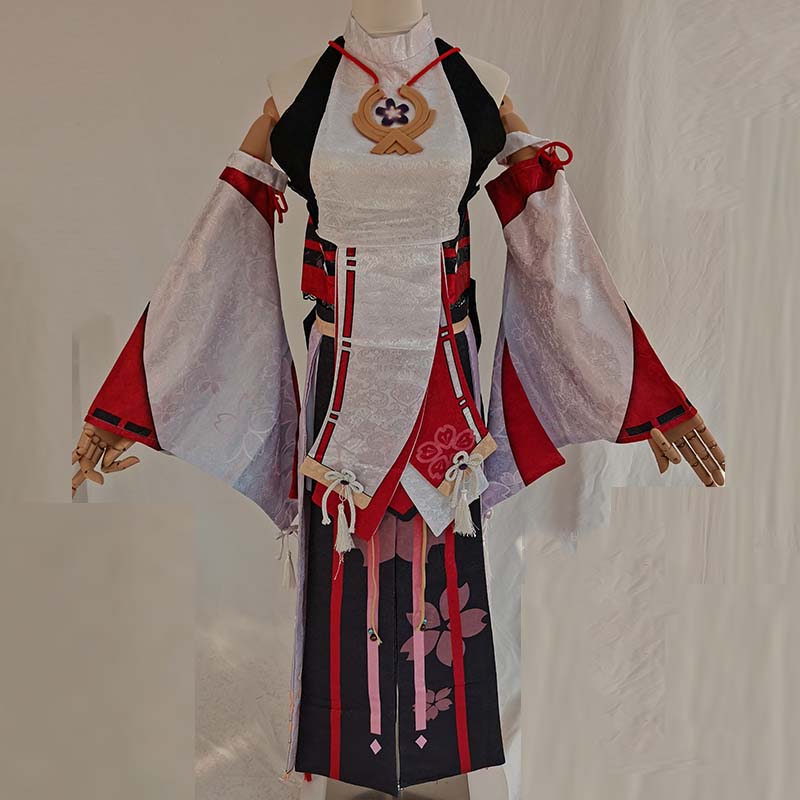 Yae miko-コスプレ衣装ウィッグ,ウィッグコスプレセッ - Anime Cosplay Yor のレビューと価格