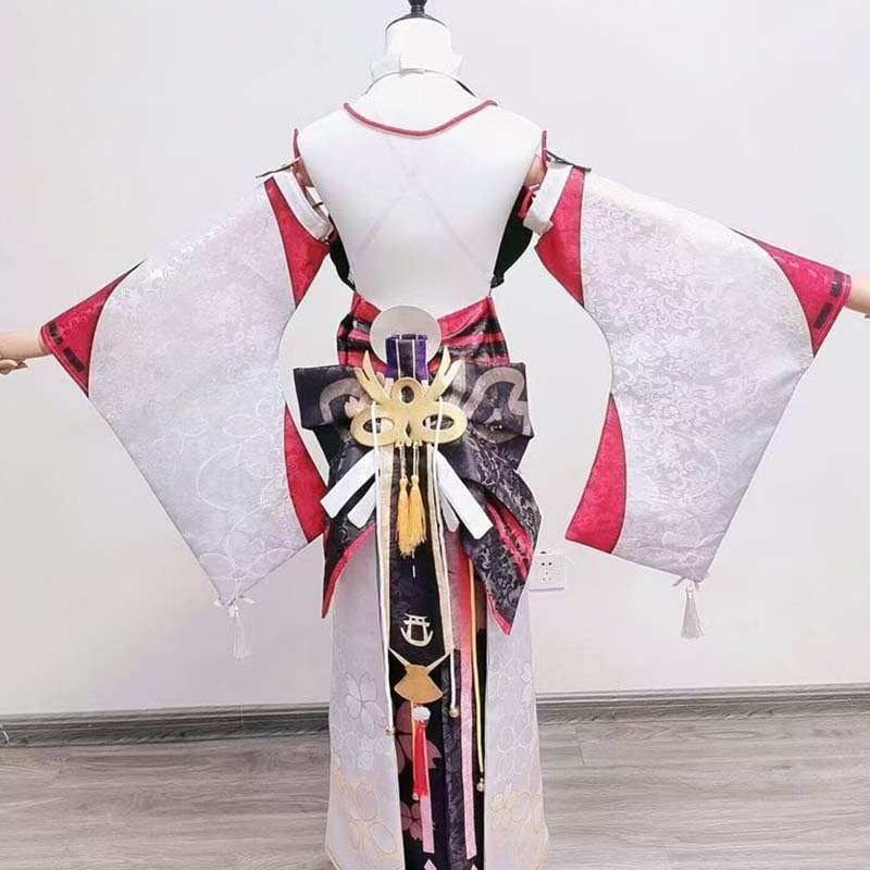 Yae miko-コスプレ衣装ウィッグ,ウィッグコスプレセッ - Anime Cosplay Yor のレビューと価格