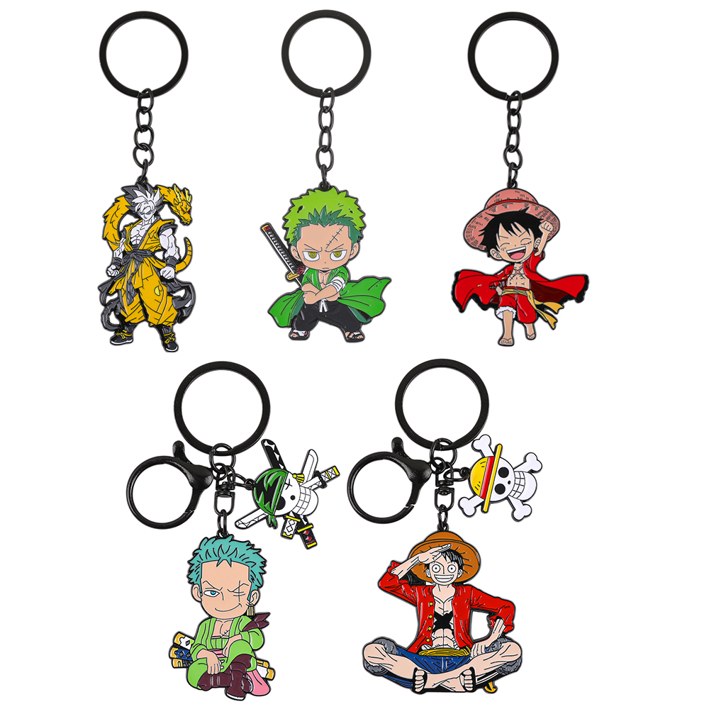 ワンピースアニメキーホルダーセット - モンキー・D・ルフィ - Cosplay Anime Zoro のレビューと価格