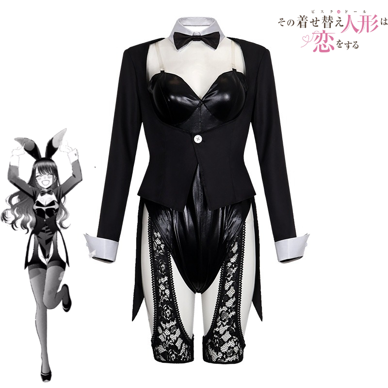 私のドレスアップダーリンコスプレ衣装キット、北川マリンバニー - Cosplay Anime Black Hair のレビューと価格