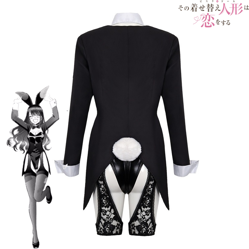 私のドレスアップダーリンコスプレ衣装キット、北川マリンバニー - Cosplay Anime Black Hair のレビューと価格