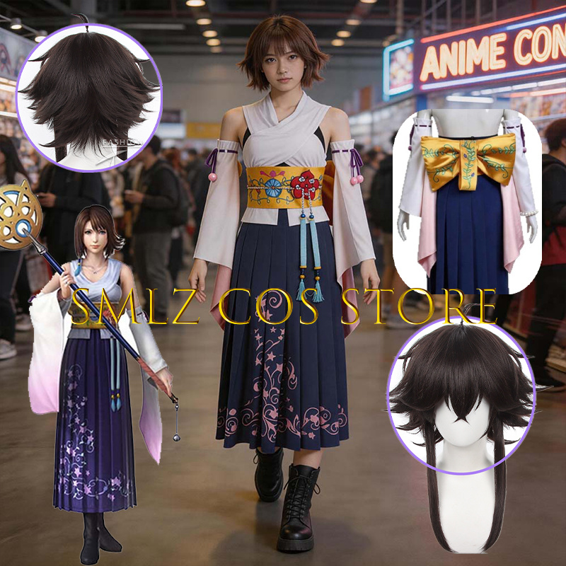 Smlz FFX ユナコスプレアニメ FF10 X 衣装女性 - Anime Cosplay Wig のレビューと価格