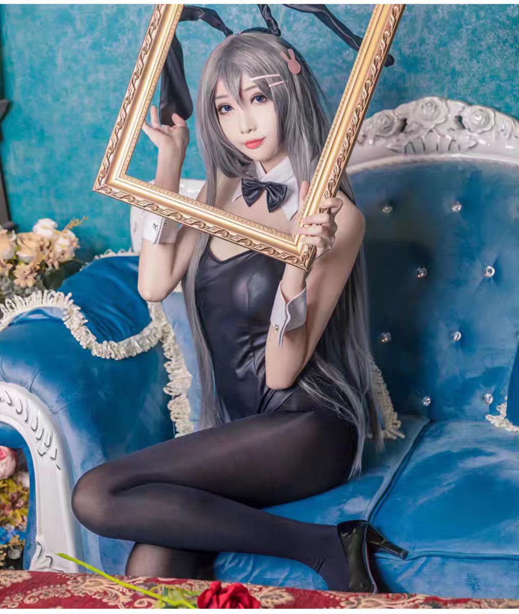 セクシーなバニーガール桜島麻衣コスプレ衣装ジャンプスーツバニ - Anime Cosplay Girl のレビューと価格