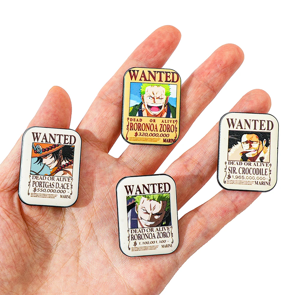 4個セット ワンピース アニメ ブローチ エース ゾロ クリ - Cosplay Anime Zoro のレビューと価格