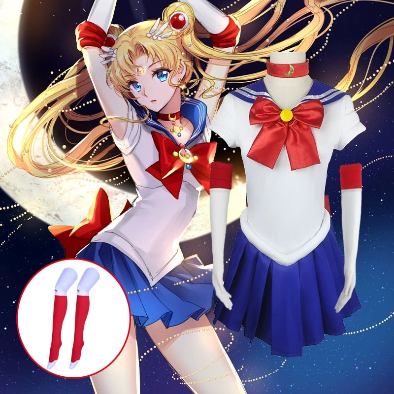 大人子供コスプレアニメセーラーコスチューム月月野うさぎ美王千 - Kids Cosplay Anime のレビューと価格