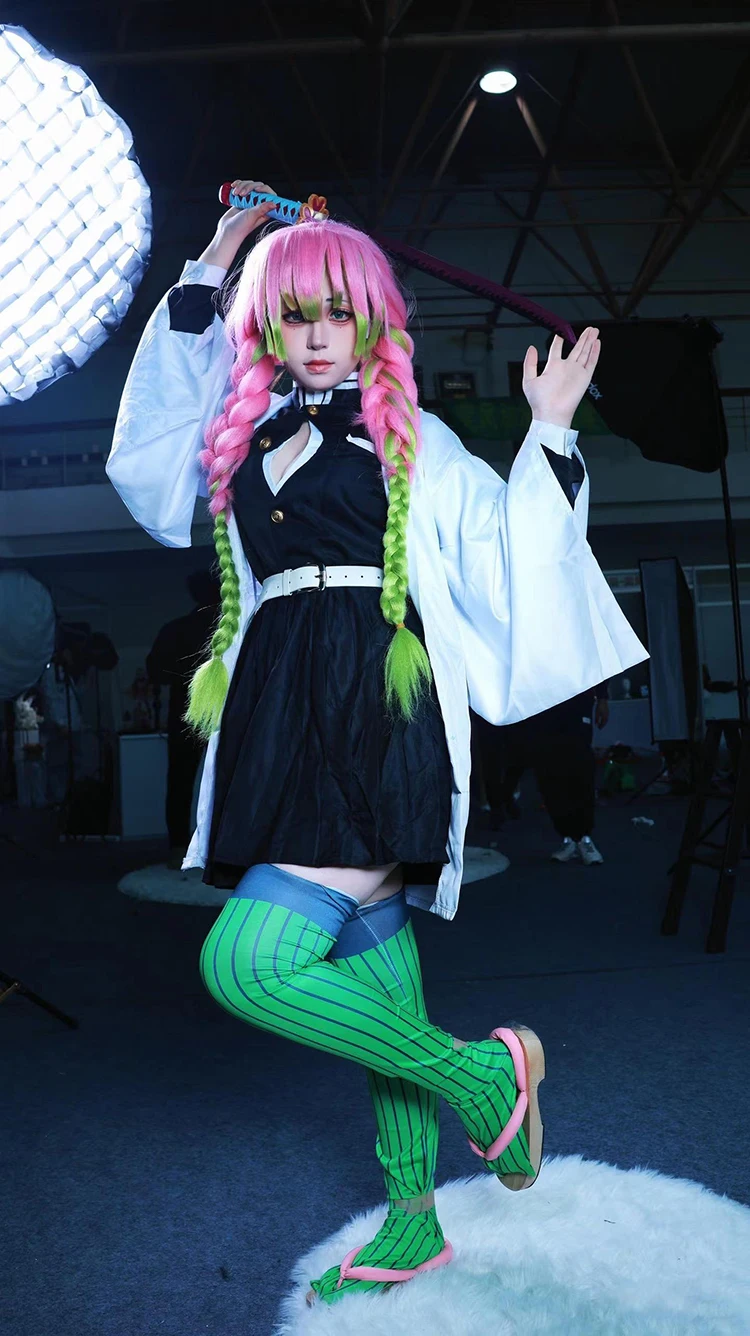 アニメ甘露寺蜜璃コスプレ衣装 鬼滅の刃 ゲーム デーモンスレ - Kids Cosplay Anime のレビューと価格