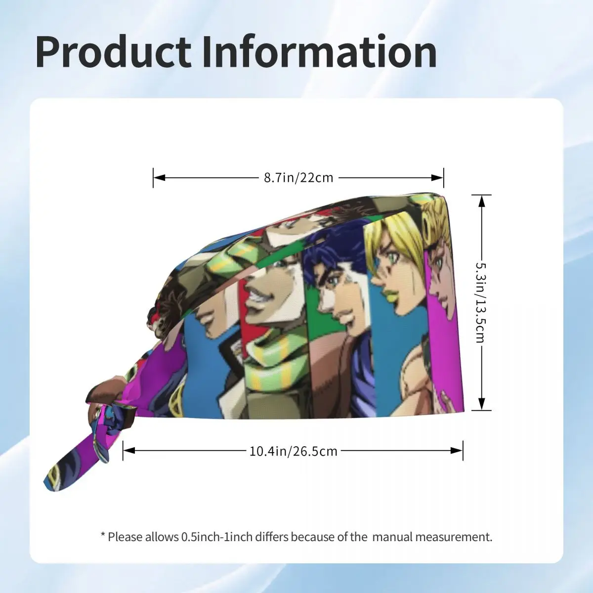 アニメジョジョの奇妙な冒険スクラブハット医師作業用外科キャッ - Jojo Bizarre Hat のレビューと価格
