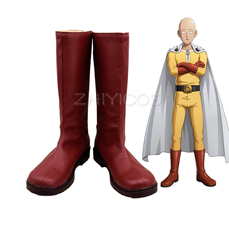 ZHIYICOS アニメワンパンマンサイタマコスプレ靴ブーツ - Anime Cosplay One Punch Man のレビューと価格