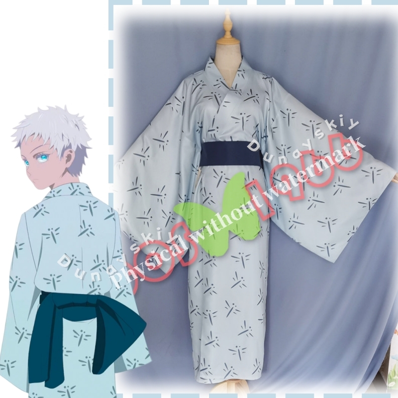JJK ファンメイド ヤング五条の伝統的な日本の着物 小児期 - Anime Cosplay Gojo のレビューと価格