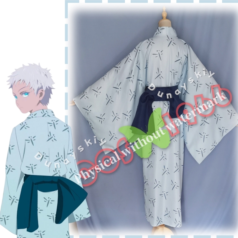 JJK ファンメイド ヤング五条の伝統的な日本の着物 小児期 - Anime Cosplay Gojo のレビューと価格