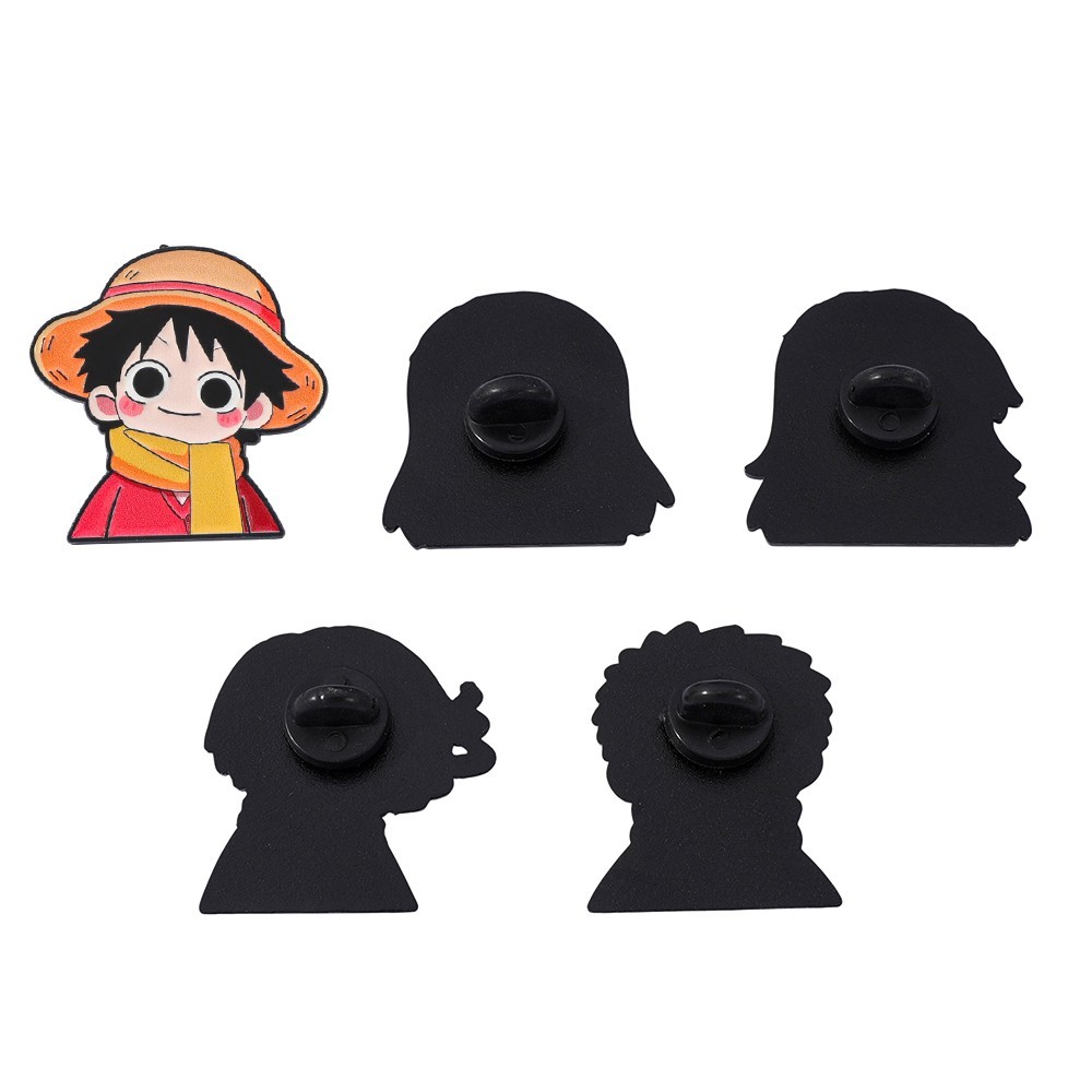 5個入り 可愛いアニメ漫画ブローチ 面白いナミ ルフィ ゾロ - Cosplay Anime Zoro のレビューと価格