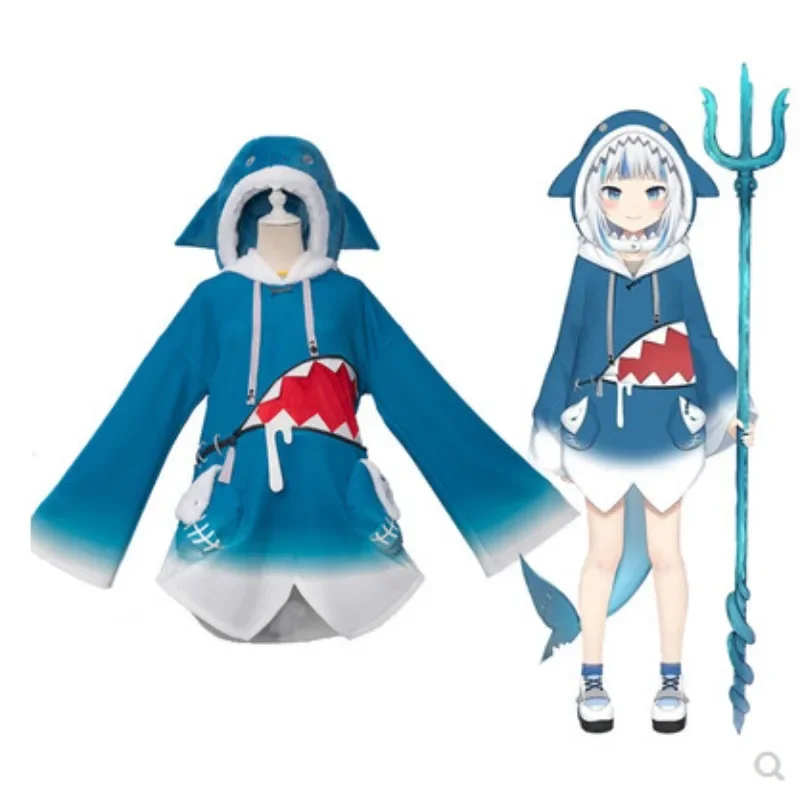 Hololive Gawr Gura コスプレ衣装 ENG  - Anime Cosplay Youtuber のレビューと価格