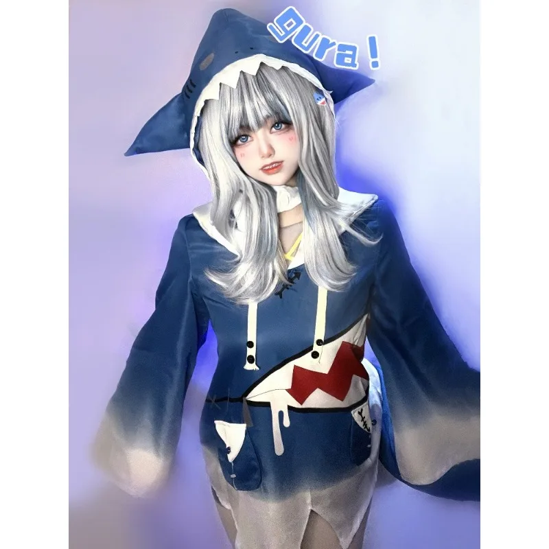 Hololive Gawr Gura コスプレ衣装 ENG  - Anime Cosplay Youtuber のレビューと価格