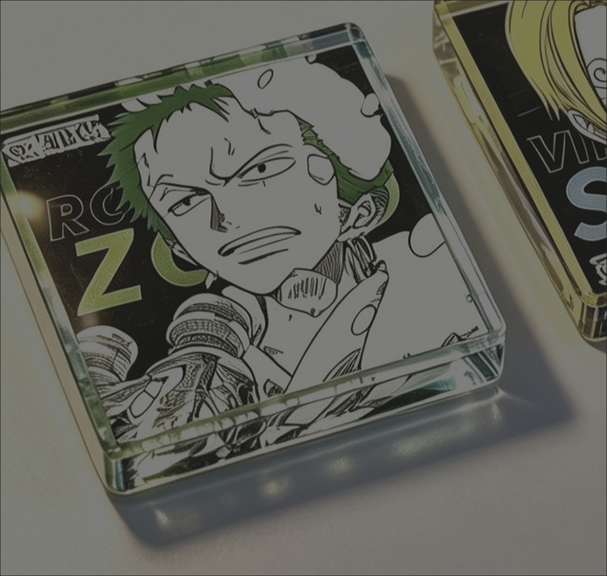ワンピース ロロノア・ゾロ 漫画 かわいい アクリルカードブ - Cosplay Anime Zoro のレビューと価格