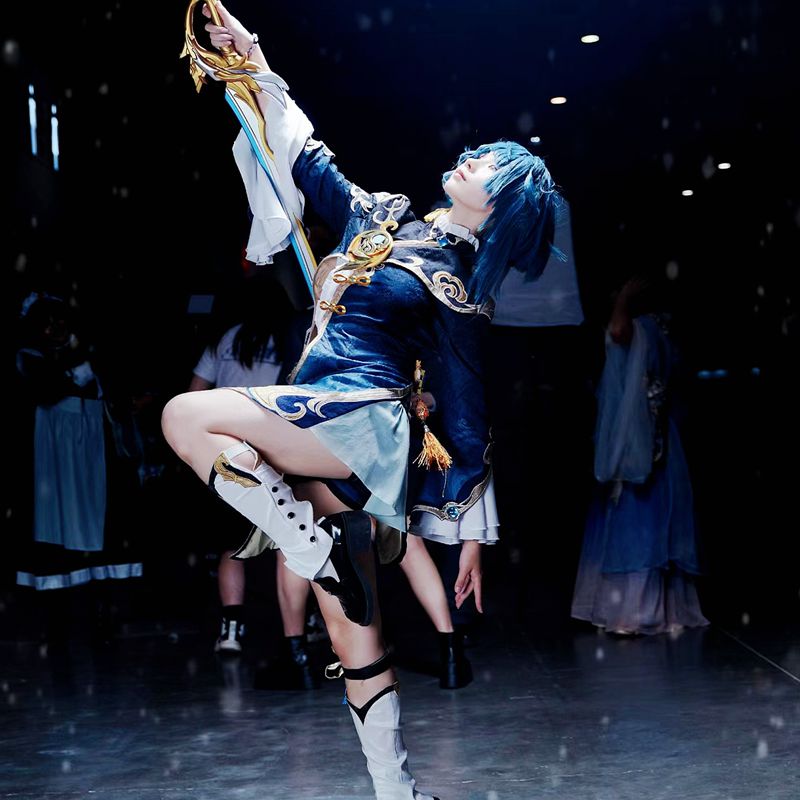 XingQiu コスプレゲーム原神 Xing Qiu 制服ゴ - Anime Cosplay Wig のレビューと価格
