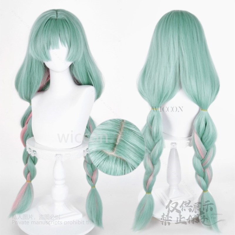 アニメ Phrolova コスプレウィッググリーンピンク混合 - Anime Cosplay Costumes のレビューと価格