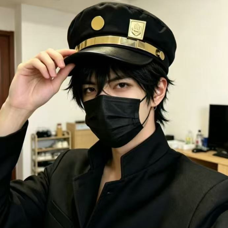 アニメジョジョの奇妙な冒険空条承太郎コスプレキャップユニセッ - Jojo Bizarre Hat のレビューと価格