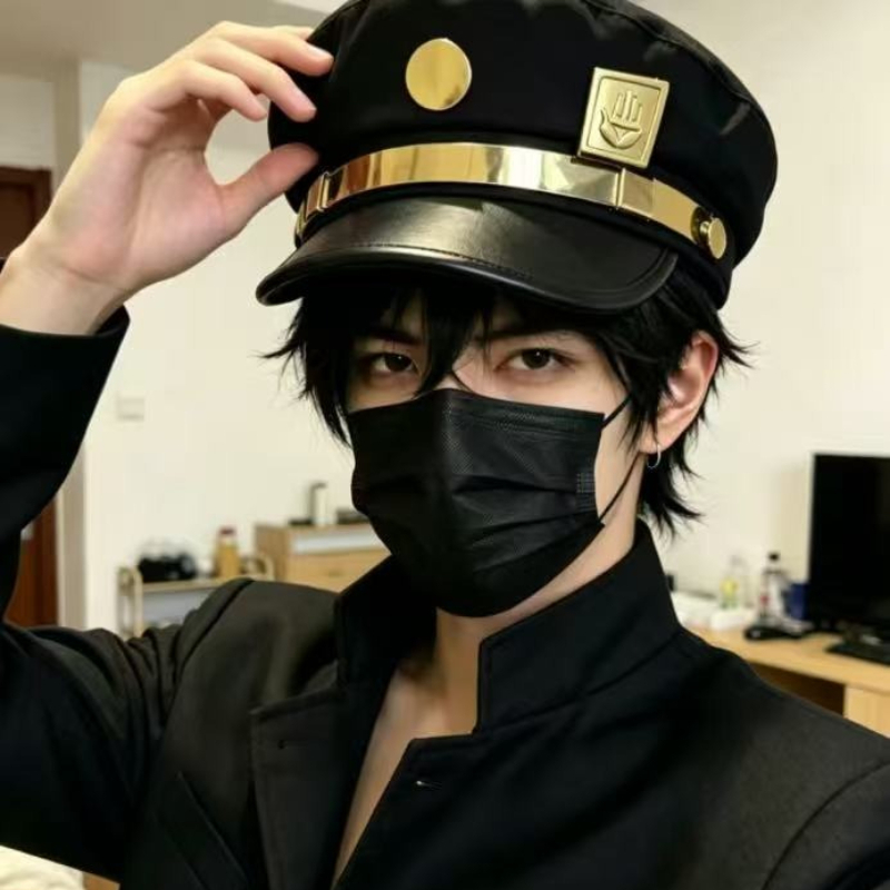 アニメジョジョの奇妙な冒険空条承太郎コスプレキャップユニセッ - Jojo Bizarre Hat のレビューと価格