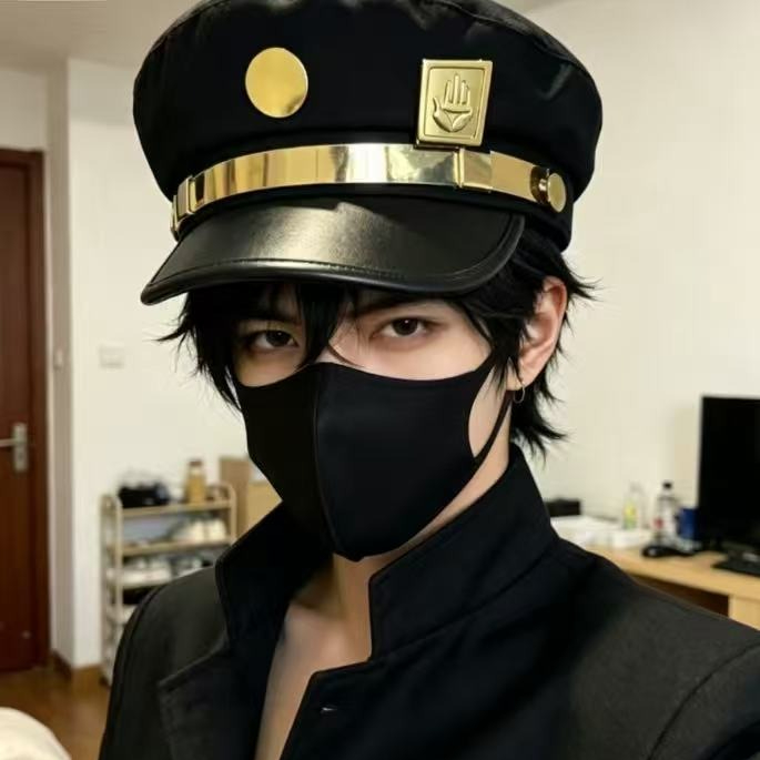アニメジョジョの奇妙な冒険空条承太郎コスプレキャップユニセッ - Jojo Bizarre Hat のレビューと価格