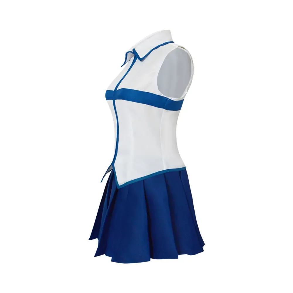 フェアリーテイル青と白のノースリーブトッププリーツスカートセ - Anime Cosplay Expo 2025 のレビューと価格