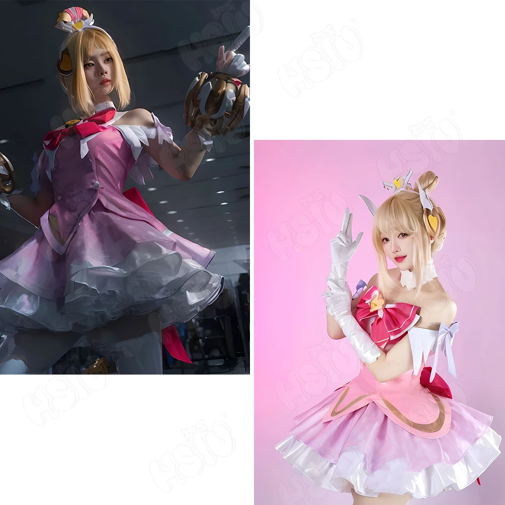 ジュノ コスプレ衣装 ウィッグ HSIU ブロンド ピーチピ - Anime Cosplay Pink のレビューと価格