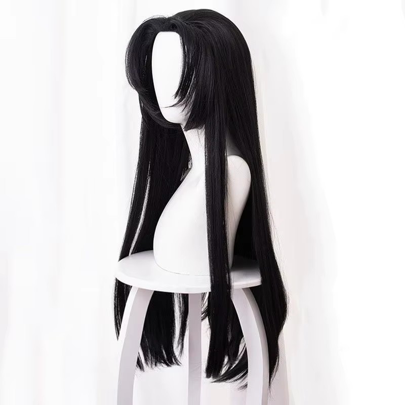 アニメ胡蝶かなえウィッグ鬼滅の刃コスプレ合成黒ロング耐熱人工 - Cosplay Anime Black Hair のレビューと価格