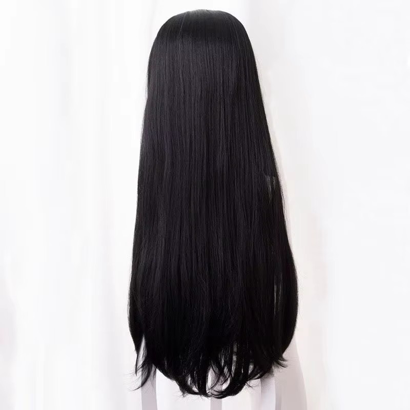 アニメ胡蝶かなえウィッグ鬼滅の刃コスプレ合成黒ロング耐熱人工 - Cosplay Anime Black Hair のレビューと価格