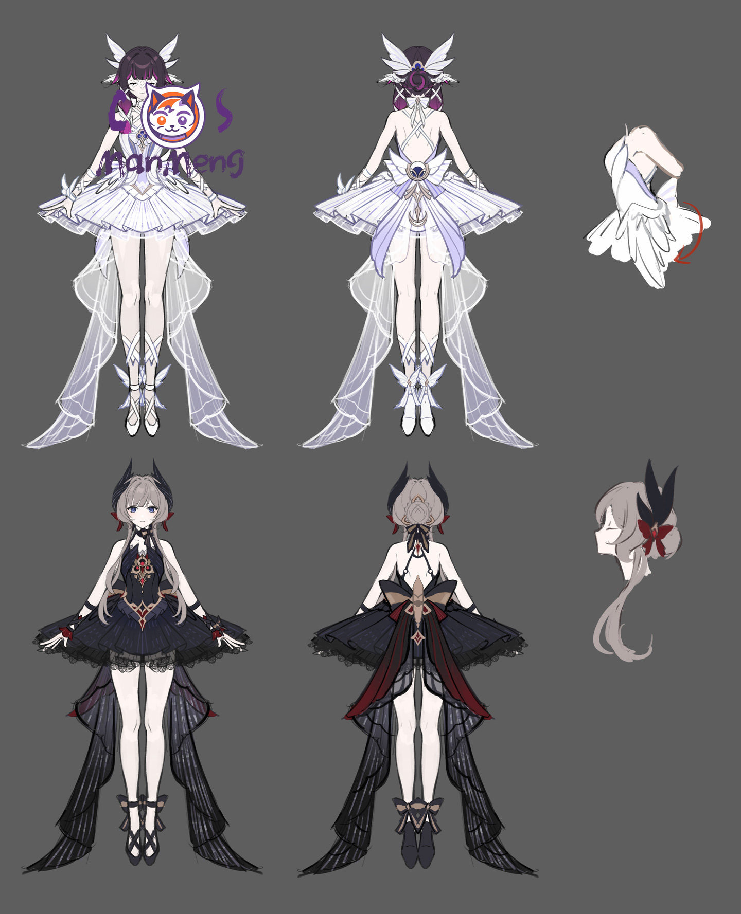 ゲーム原神コロンビナコスプレ衣装ダムセレッテクタードレスハロ - Anime Cosplay Girl のレビューと価格