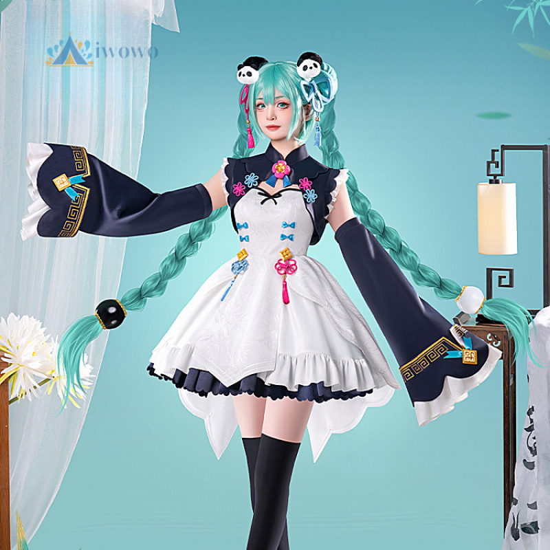 アニメプロジェクトセカイコスプレミク衣装レッドパンダ漢服ドレ - Anime Cosplay Outfits For Women のレビューと価格