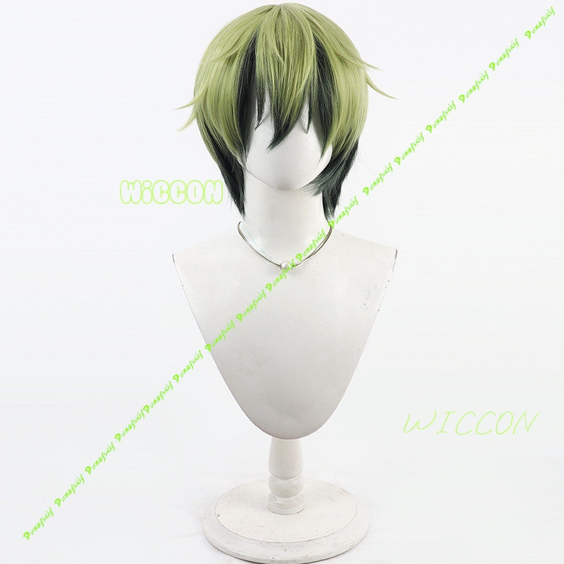 奈良忍コスプレウィッグ緑黒ショートヘアイヤリング死滅海賊アニ - Cosplay Anime Black Hair のレビューと価格