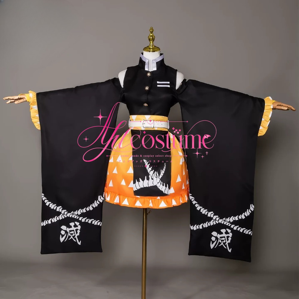 竈門炭治郎・我妻善逸 コスプレ衣装 オフショルダー羽織風キャ - Cosplay Anime Zenitsu のレビューと価格