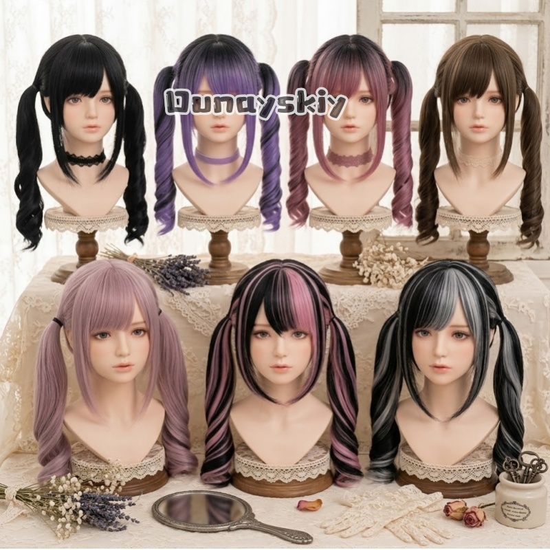 コスプレ Jirai Kei ハロウィンパーティーピンクから - Cosplay Anime Black Hair のレビューと価格