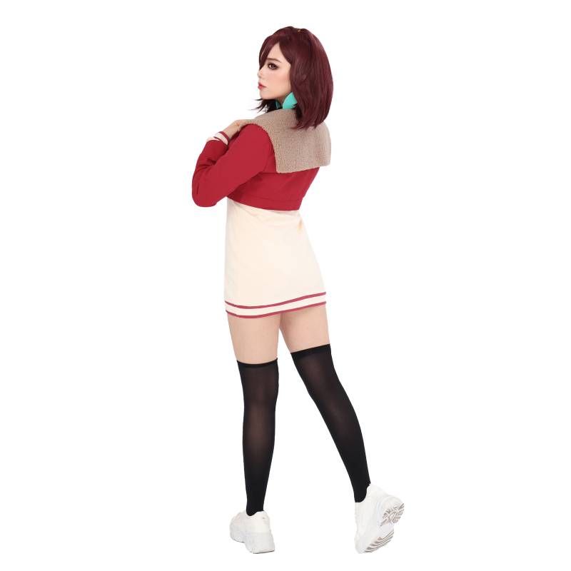 DAZCOS 桐生麻衣ダンダコスプレ衣装フルセット衣装レッド - Anime Cosplay Gojo のレビューと価格